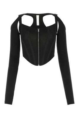 Dion Lee Black Stretch Cotton Bodice