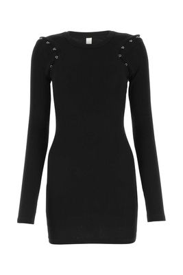 Dion Lee Black Stretch Cotton Mini Dress