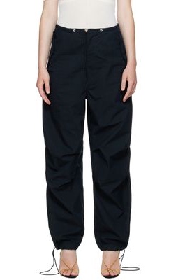 Dion Lee Black Toggle Parachute Trousers