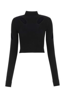 Dion Lee Black Viscose Blend Top