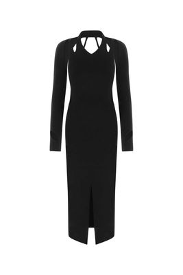 Dion Lee Black Wool Dress