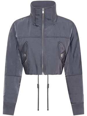 Dion Lee blouson cropped bomber jacket - Grey