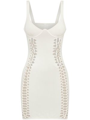Dion Lee braided knitted minidress - White