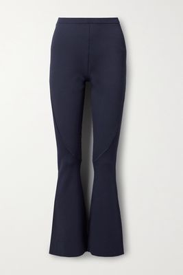 Dion Lee - Collage Paneled Stretch-knit Flared Pants - Blue