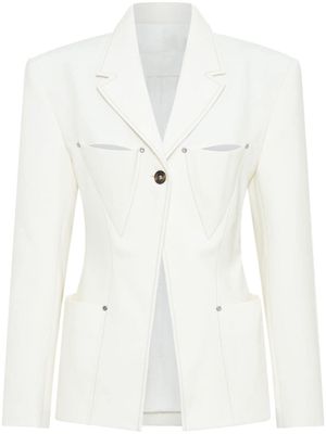 Dion Lee Construct Femme panelled blazer - Neutrals