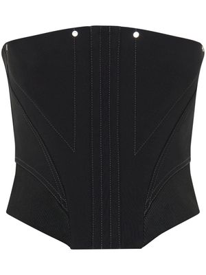 Dion Lee Construct Femme strapless corset top - Black