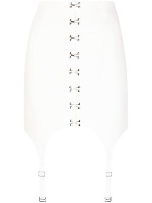 Dion Lee corset garter skirt - White