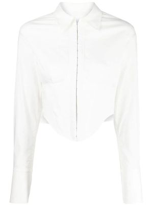 Dion Lee corset-style darted shirt - White