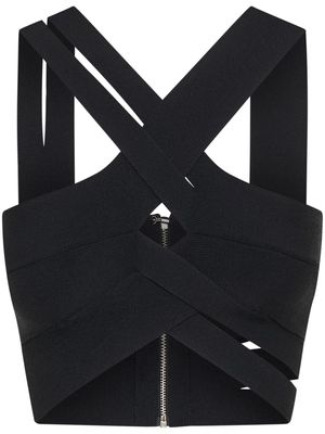 Dion Lee cut-out bralette-style top - Black