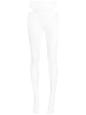 Dion Lee cut-out mesh tights - White