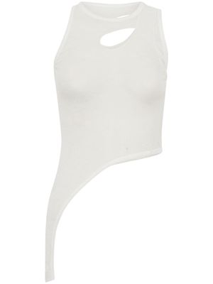 Dion Lee cut-out sleeveless top - White