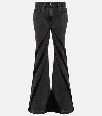 Dion Lee Darted mid-rise flared jeans