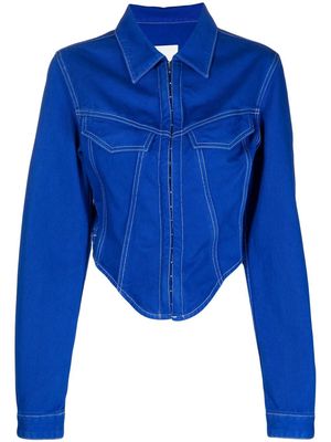 Dion Lee denim corset jacket - Blue