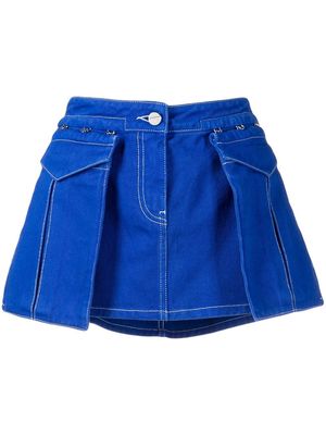 Dion Lee denim mini skirt - Blue