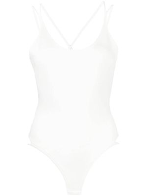 DION LEE Density backless bodysuit - White