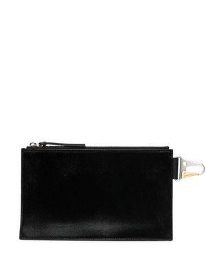 Dion Lee dog-clip zippered pouch - Black