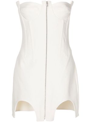 Dion Lee double arch bustier minidress - White
