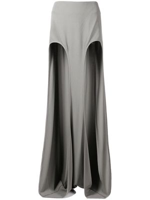 Dion Lee double arch long skirt - Green