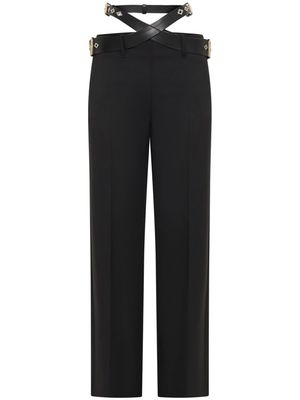 Dion Lee double-belted trousers - Black