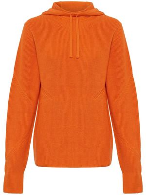 Dion Lee Engineered ribbed hoodie - Orange