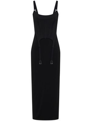 Dion Lee garter corset midi dress - Black