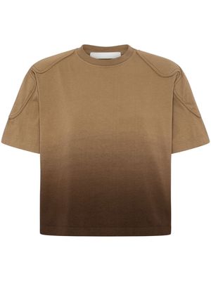 Dion Lee gradient-effect T-shirt - Brown