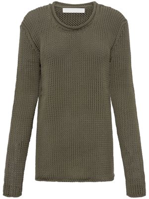 Dion Lee Grid Mesh pullover - Green