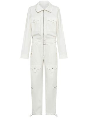 Dion Lee high-neck straight-leg jumpsuit - White