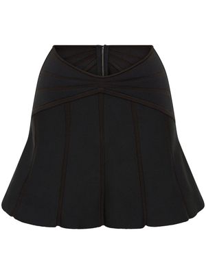 Dion Lee high-waisted panelled miniskirt - Black