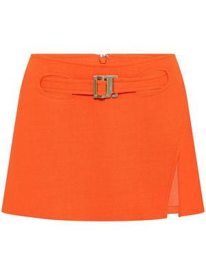 Dion Lee Interloop belted miniskirt - Orange