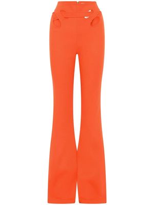 Dion Lee Interloop cut-out high-waisted trousers - Orange