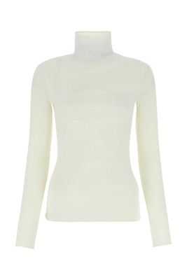 Dion Lee Ivory Stretch Wool Blend Top