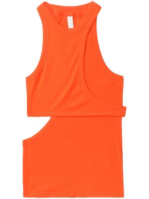 Dion Lee layered ribbed tank top - Orange