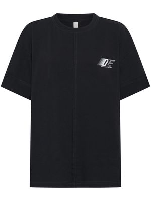 Dion Lee logo-print organic-cotton T-shirt - Black