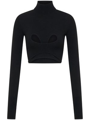 Dion Lee Mobius Loop cropped top - Black