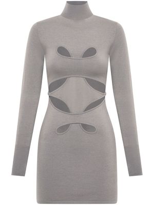 Dion Lee Mobius Loop cut-out minidress - Grey