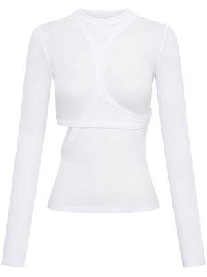 Dion Lee Modular layered long-sleeve top - White