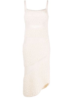 Dion Lee Monstera knitted midi dress - Neutrals