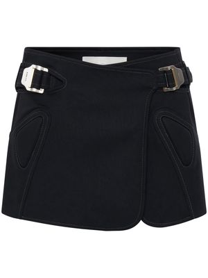 Dion Lee Moto Interlock miniskirt - Black