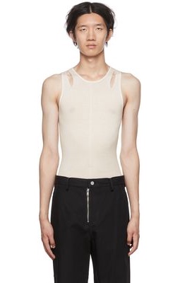 Dion Lee Off-White Cutout Tank Top