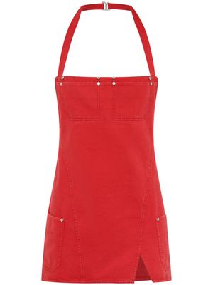 Dion Lee open-back apron minidress - Red