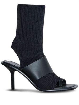 Dion Lee open-toe sock boots - Black
