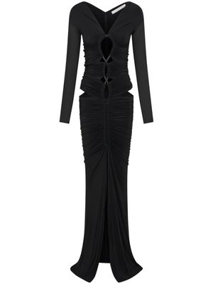 Dion Lee Ouroboros long-sleeve maxi dress - Black