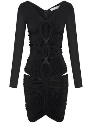 Dion Lee Ouroboros long-sleeve minidress - Black