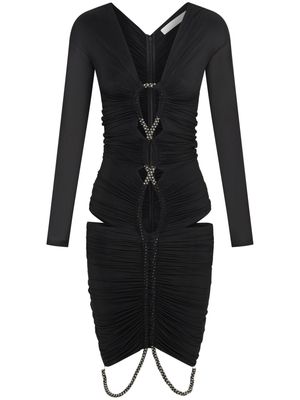Dion Lee Ouroboros rope-detailing minidress - Black