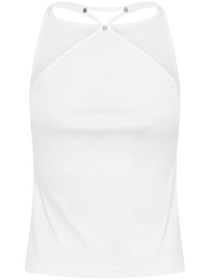 Dion Lee panelled cotton tank top - White