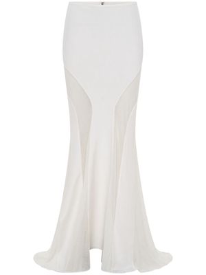 Dion Lee panelled crepe maxi skirt - White