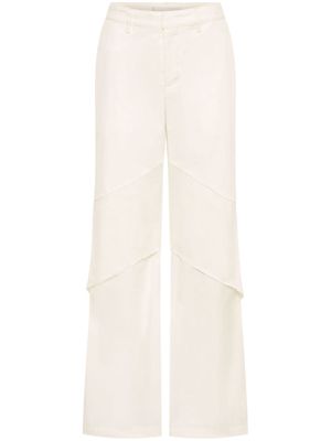 Dion Lee panelled straight-leg trousers - Neutrals