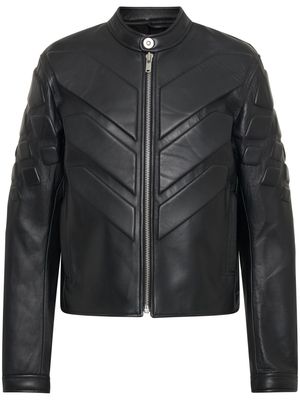 Dion Lee Reptile leather jacket - Black