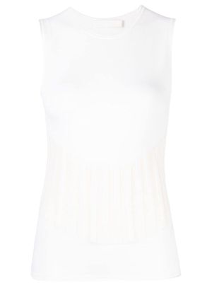 Dion Lee ribbed-detail tank top - White